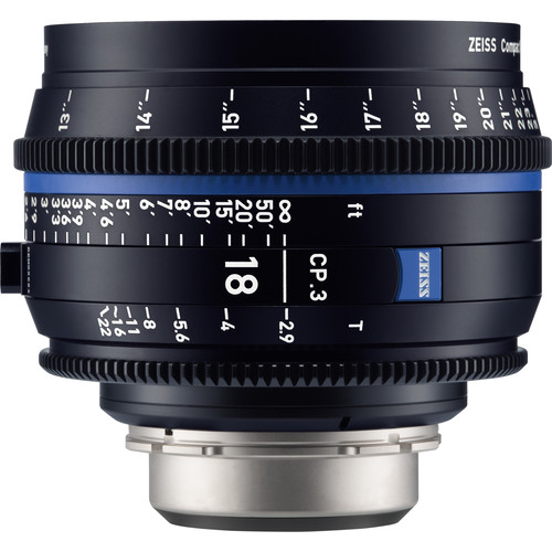 لنز-زایس--Zeiss-CP-3-18mm-T3-9-Compact-Prime-Lens-(Sony-E--Mount,-Feet)